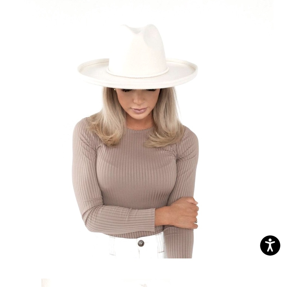 GIGI PIP X CARA LOREN WIDE BRIM HAT — MAKE AN OFFER!